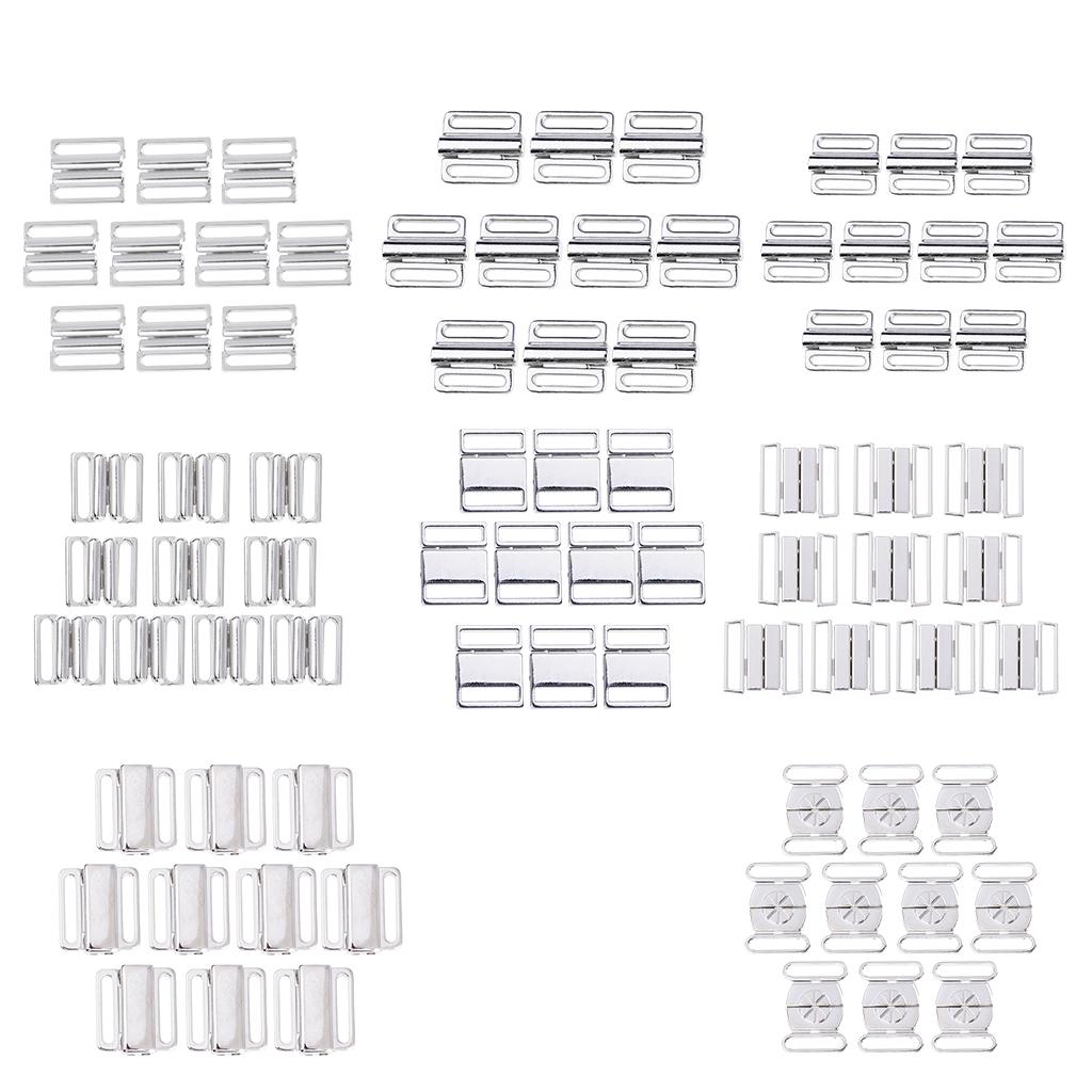 Metal Bra Strap Adjuster 25mm Bra Slide Buckle Rings for Zippers for Clothes and Bikini Accessories