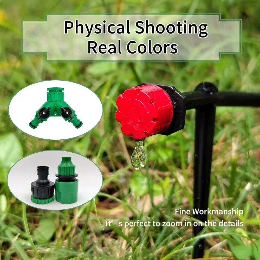 10M-30M DIY Drip Irrigation System Automatic Watering Garden Hose Micro Drip Watering Kits with Adjustable Drippers Greenhouse