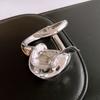 Zinc Zinc Alloy Gold Silver Flower Cuff Bangles Metal Irregular Exaggerated Bracelet  Decoration