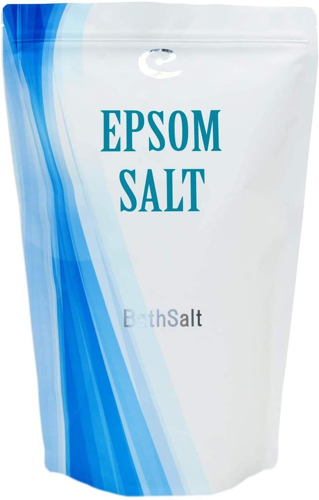 Earth Conscious Japanese Epsom Salt with Measuring Patch Reheatable [3kg/30 Uses] Spoon, Additive-Free, Tested,