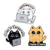 Corsage Pin Cartoon Cats Shape Unique Brooch Pin Clothing Jewelry Alloy Texture Suitable for Friendship and Celebration