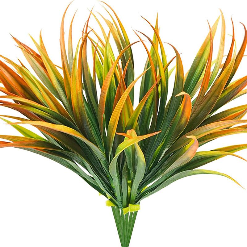 

1 шт. 14 листьев Весенняя трава искусственные растения для дома подоконник бонсай рождественская вечеринка декор свадьба уличная арка аксессуары