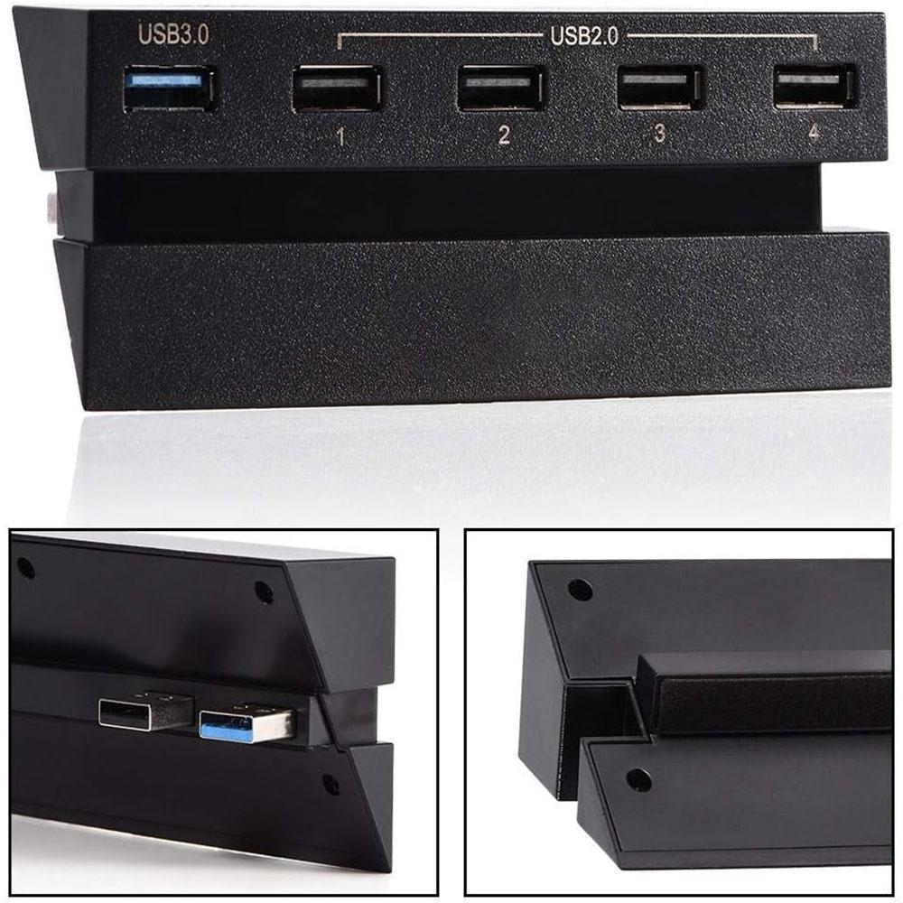 5 USB Port Hub High Speed Charger Controller Splitter Expansion Adapter for PS4