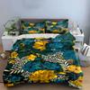Yellow and blue flowers Bedding sets Duvet cover sets Duvet covers Pillowcases(1* Duvet Cover 2* Pillowcases without duvet insert)