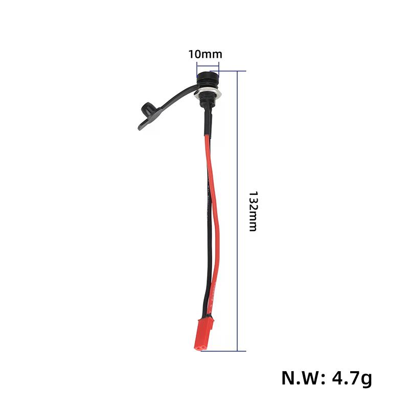 1Pcs Scooter Charger Port With DC 5.5x2.1mm Connector Charging Cable Replacement Accessory G3 G4 For KuKirin