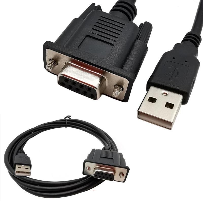 Highly Speed USB to RS232 Converters Cable USB Male to RS232 Female Serial Cable for PC and Laptops Data Exchange