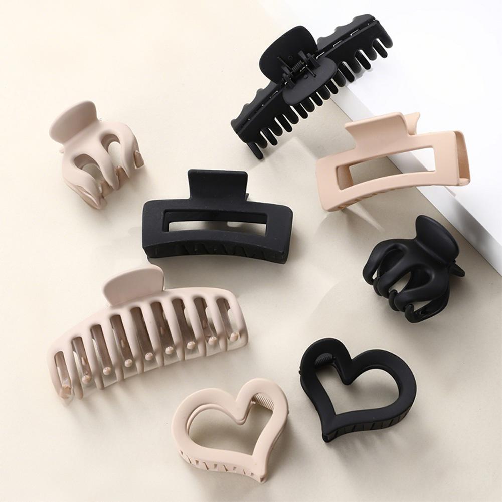 

Черный кофейный цвет заколки для волос набор многоцветных матовых заколок для волос заколка-краб простой прочный головной убор заколка для волос аксессуары для волос 02