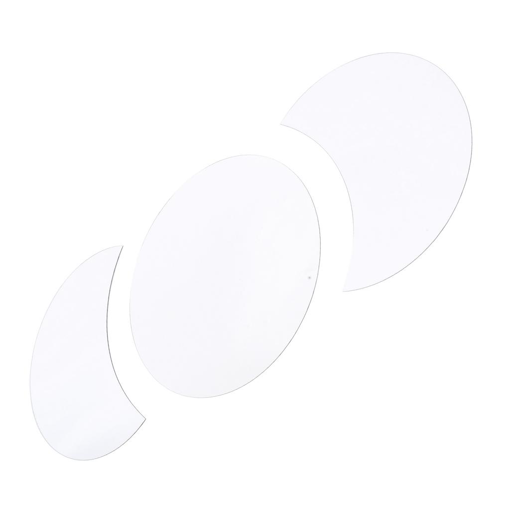 Acrylic Mirror Wall Sticker Sun Half Moon Shape Decorative Background Decal for Home Use