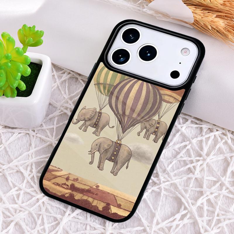 ADORABLE BABY ELEPHANT Phone Case for iPhone 17 Air 16 15 11 12 14 13 Pro Max Shockproof Cover
