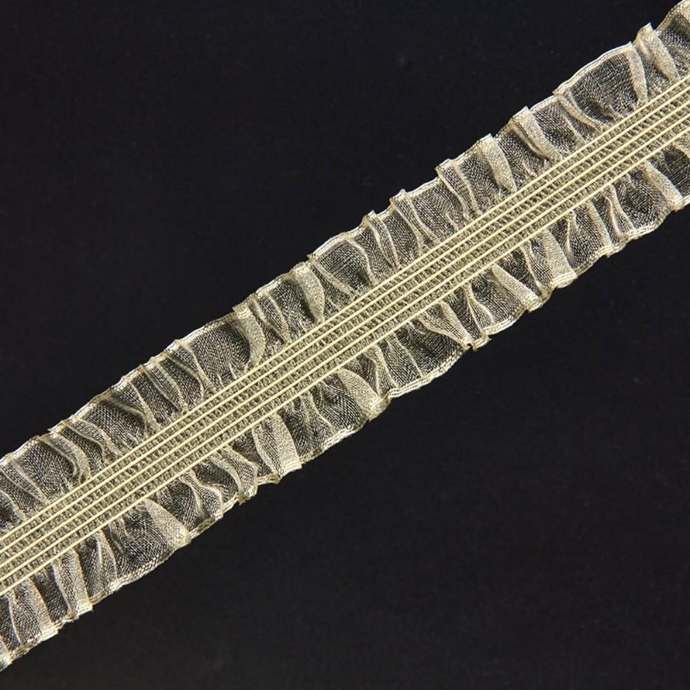 Colorful Elastic Lace Ribbon Polyester Stretch Lace Fabric New Ruffle Lace Trim  Clothing