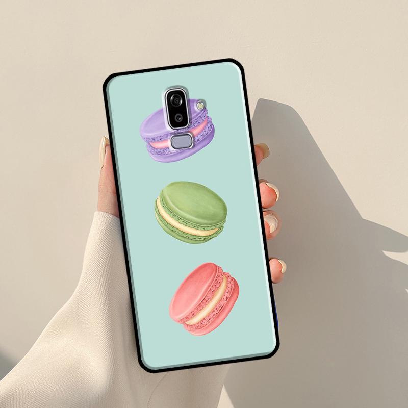 Macarons Cake Dessert Cute Case For Samsung Galaxy J3 J5 J7 2017 A3 A5 J1 2016 J4 J6 Plus A6 A7 A8 A9 J8 2018 Coque