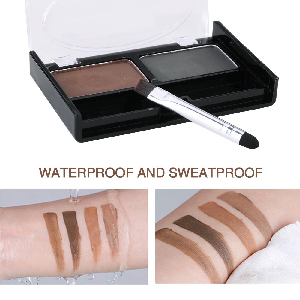 Waterproof and Sweat-proof, Easy To Color Eyebrows, No Sticking Powder, Natural Eyebrow Brush, Two-color Eyebrow Powder
