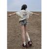 Women's Retro Low Waist Denim Shorts - Slimming Fit for Summer 2026