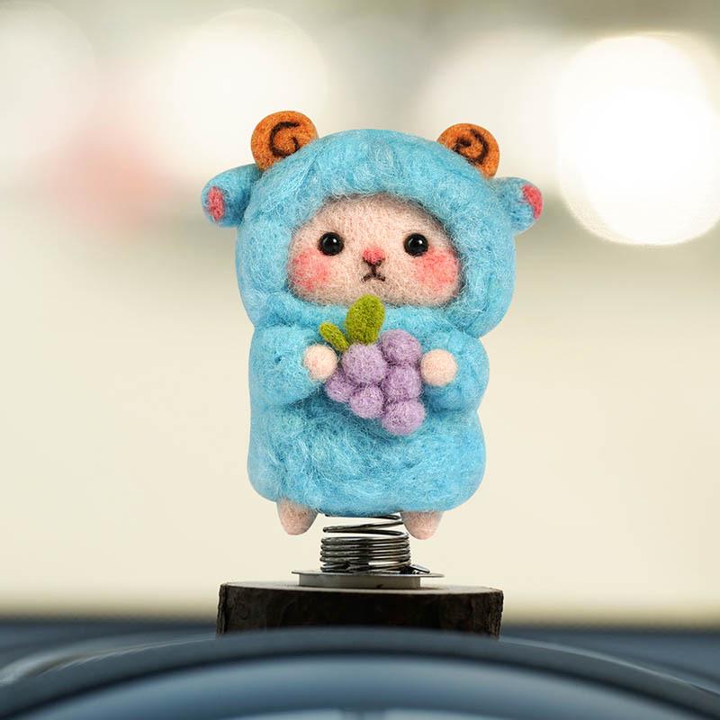 Kit Artizanal DIY Oaie din Pâslă de Lână - Ornament Handmade & Antistres