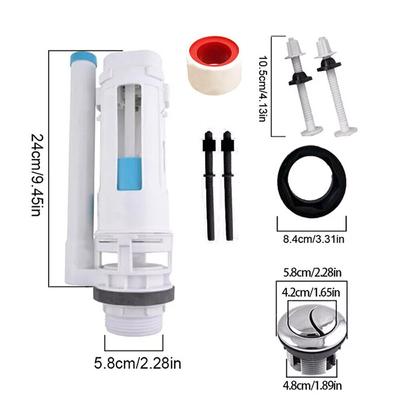 Toilet Cistern Repair Kit Fill Flush Valve Dual Button Water Tank Accessories