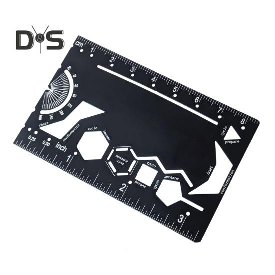 

Инженерная линейка Транспортир Компас Многофункциональный карманный инструмент Метрическая дюймовая сантиметровая линейка Прецизионные технические чертежи Гаджет C