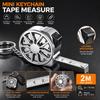 2M Keychain Tape Measure Laser Engraved Markings Stainless Steel Tape  Hardware Accessories