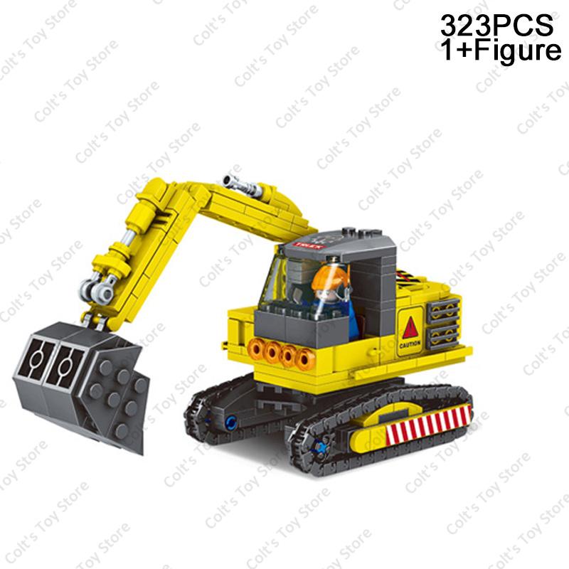 2022 City Speed Formula Transporter Bricks Big Cargo Truck Blocks Building Car Figures Set Vehicle Model Childrens Toys