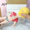 Kids Stress Relief Toy Babies with Face Guard Coat Underwear Soft Stretchy Anxiety Stretchable Fidget Relieving Baby Squeeze Hand Relaxation