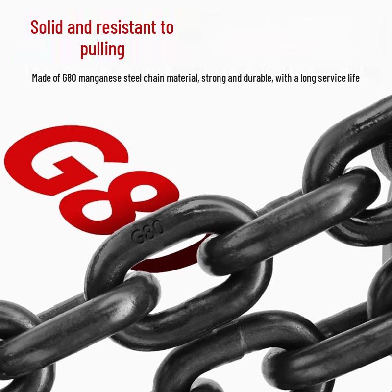 2-Ton 2-Leg 1-Meter Lifting Chain Sling with Horn Hook