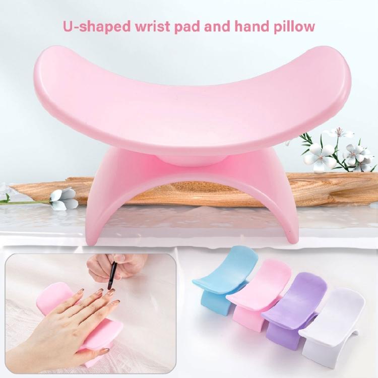 Manicure Nail Rest U-Shape Nail Arm Rest Nail Hand Rest ABS Nail Wrist Rest Manicure Arm Rest Stand