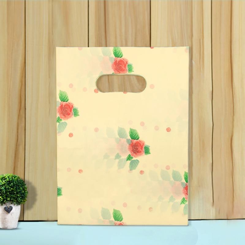 Various Styles Colorful Printed Pattern Accessory Bags Cute Cartoon Plastic Bag T-shirt Socks Facial Mask Cosmetics Magazine Packaging Sack Handbag