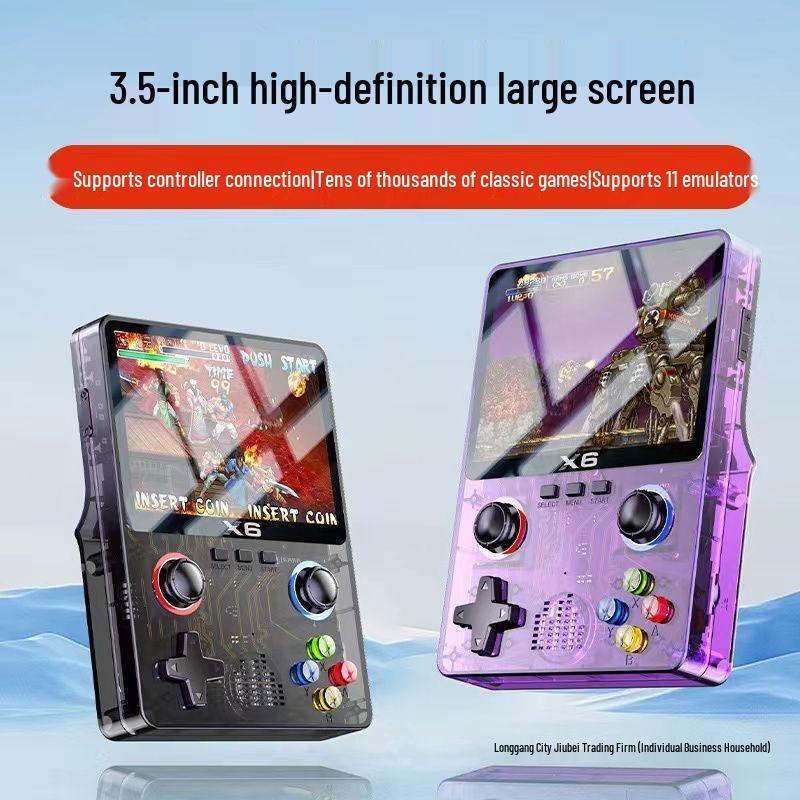 X6 Retro Arcade Handheld Console: 32GB, Multifunctional, Classic GBA & Pokemon Games