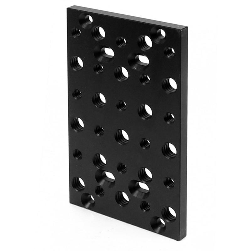 Kreativ Fotografi Ostbricka Multifunktionell Monteringsplatta i Aluminium Professionell Växelplatta Kamera Ostplatta
