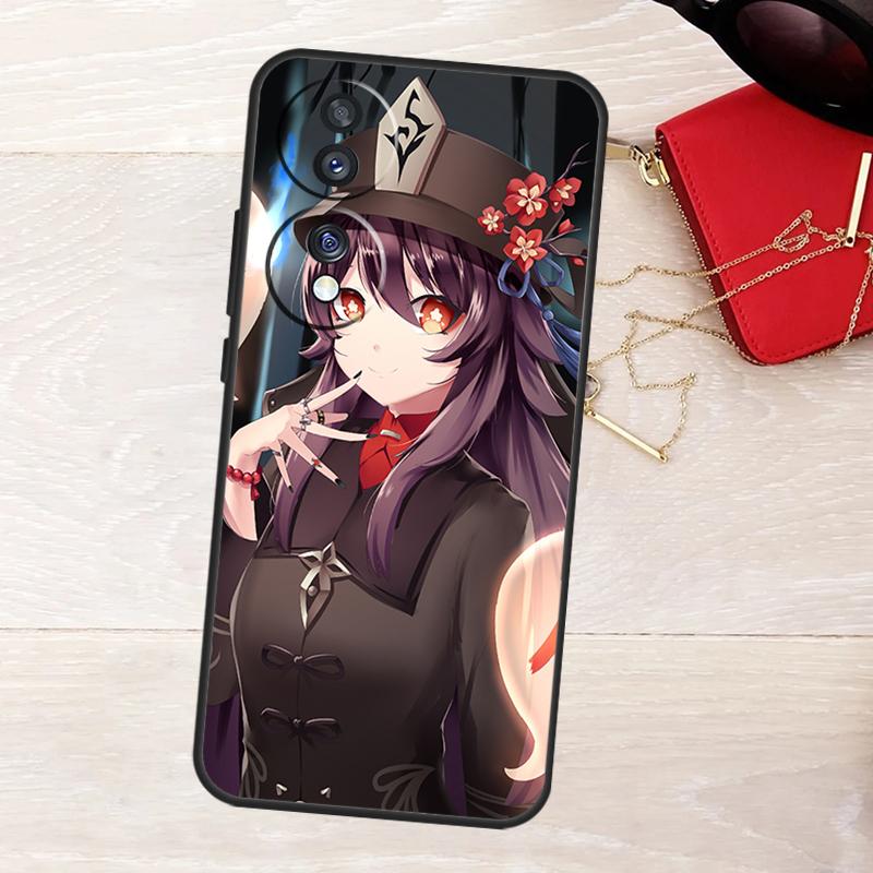 Hu Tao Genshin Impact Case For Honor X8a X9a X6a X7a X6 X7 X8 X9 X8b X9b Honor 90 Lite 70 50 Magic 5 6 Pro Cover