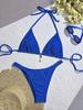 2026 Women's Brand New All Season Backless Fashion Sexy Lace Up Bikini 2-piece Set Split Swimsuit Beach Brazil