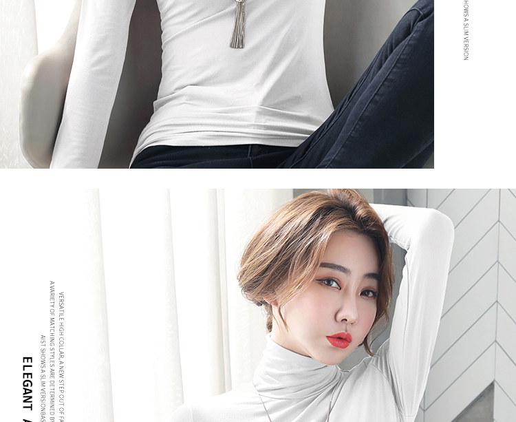 Modal High Neck Turtleneck Base Layer for Women: Elegant Long Sleeve Top for Spring, Autumn, Winter