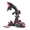80cm Poseable Rayquaza Plush Doll - Green and Black Sky Dragon with Skeleton