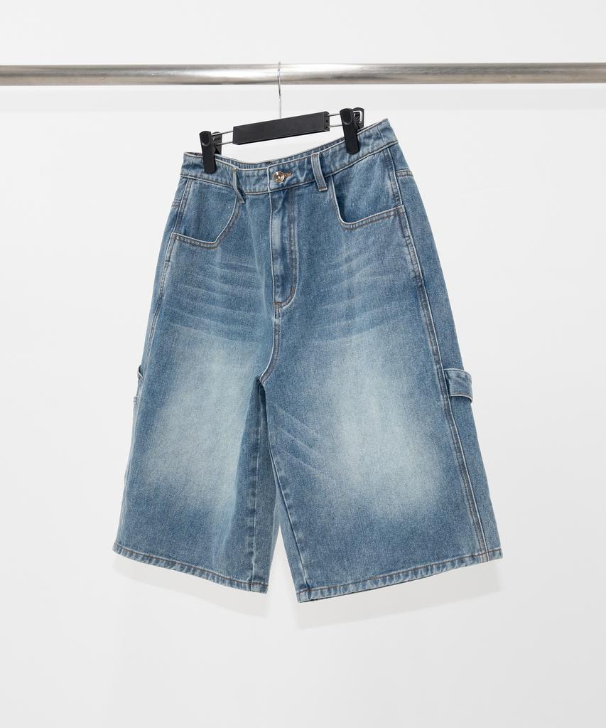 ETCE (Base) Carpenter Denim Shorts (Blue)