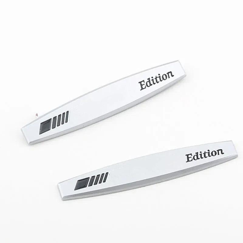 2 buc Metal 3D Crom Negru Logo A-G Edition Emblema Insignă Aripă Auto Pentru -MG Edition Autocolant Accesorii