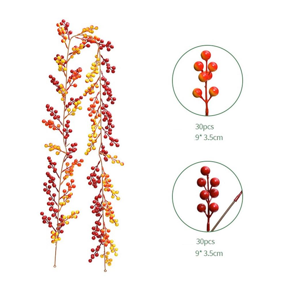 DIY Crafts Essential 6FT Red Berry Garland for Christmas Tree Decoration