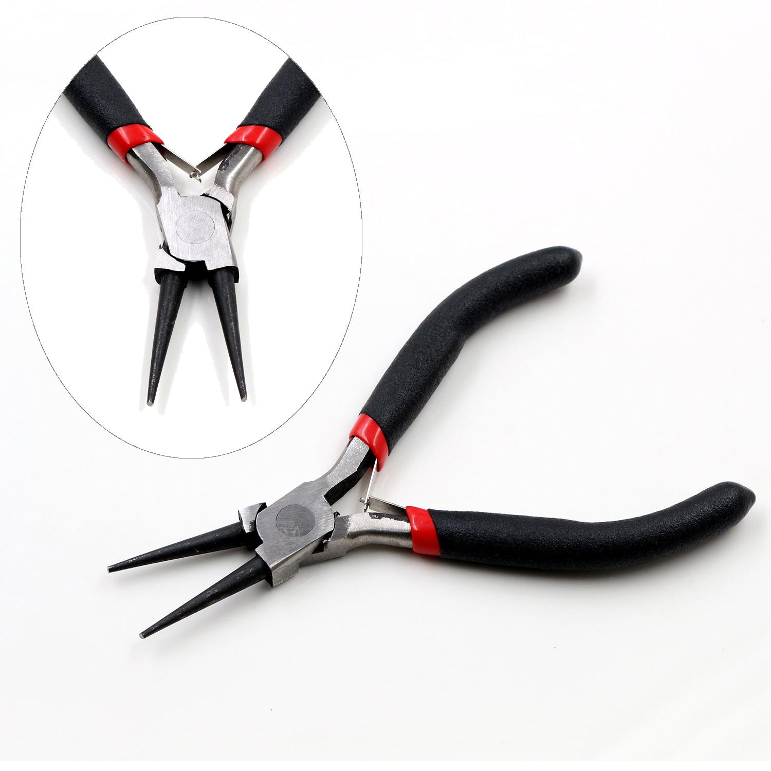 Ferronickel Carbon-Hardened Steel Round Nose End Cutting Jewelry Pliers Tools DIY Equipment Pliers Fit Handcraft Beadwork Repair