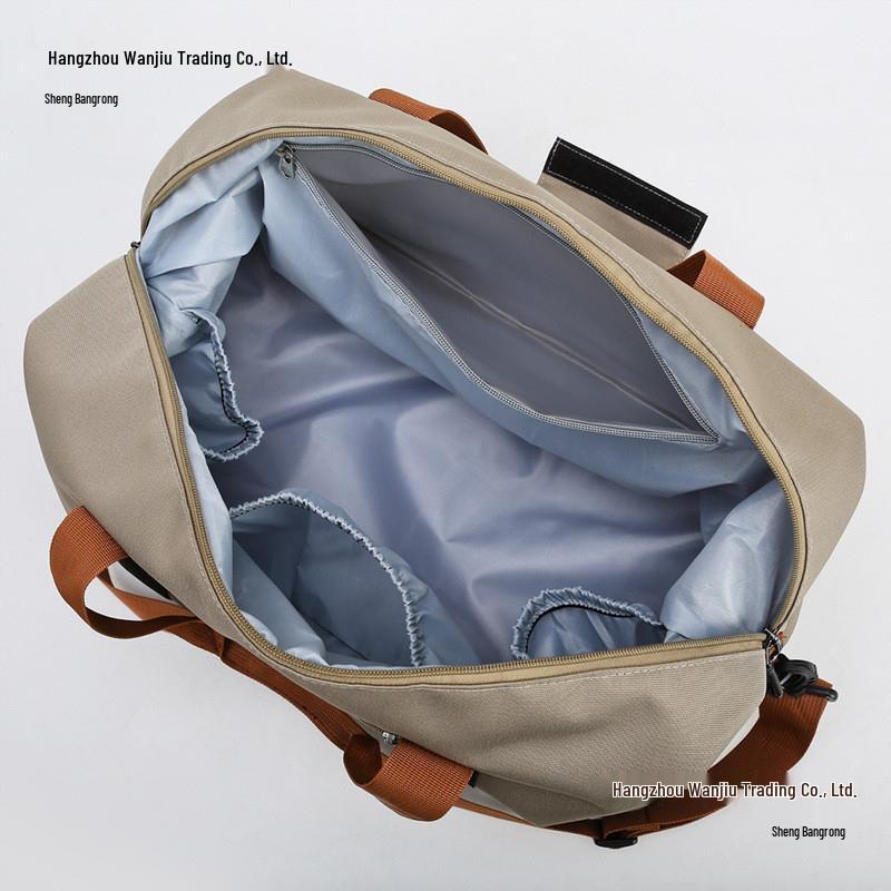 Unisex Large Capacity Canvas Travel Bag for Short Trips