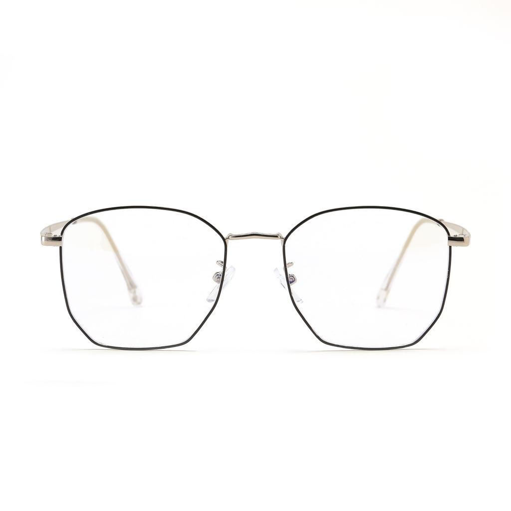 Glasses 3460 Large Frame Irregular Round Thin Frame Flat Mirror
