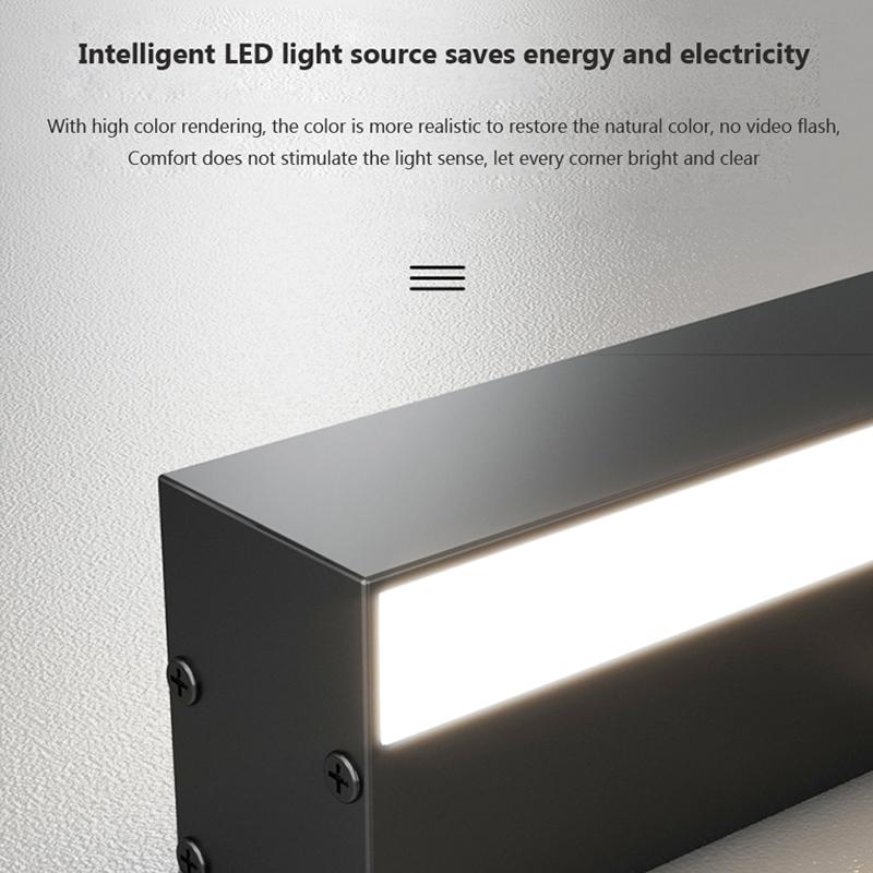 Minimalist LED Long Wall Lamp For Bedroom Wall Line Light Brackground Bedside Lamp Long Strip Light Modern Home Decor Fixtures