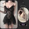 Seductive See-Through Lingerie Set: Flirty and Tempting Nightgown for Passionate Evenings