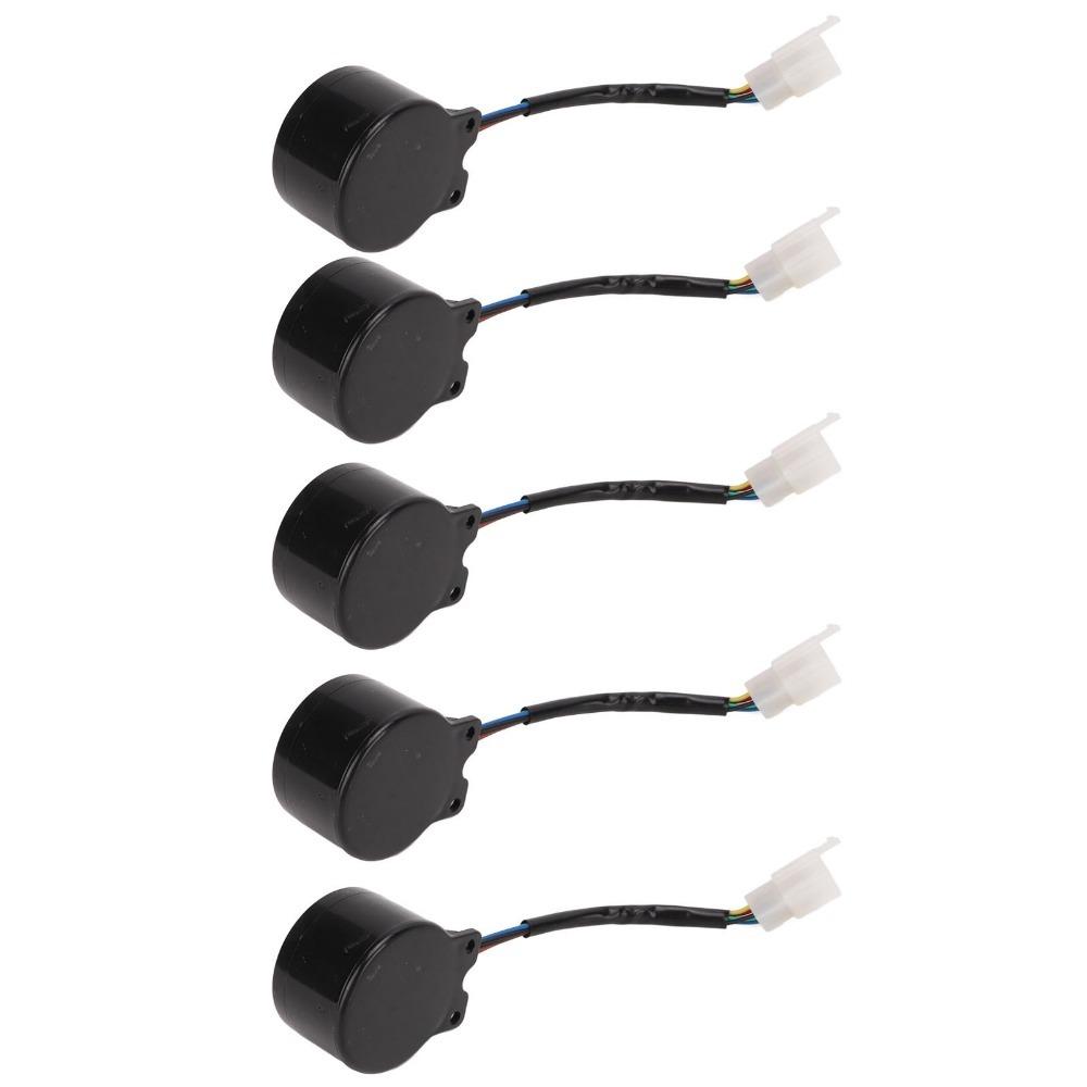 5pcs 110-120db Six-Wire 4-in-1 Wiring Guide 48V-60V Backup Warning Alarm  Electric Tricycle