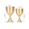 2pcs Vintage Mini Wine Glasses Brass Chalice Goblet  Party Wedding Graduation Anniversary Christmas
