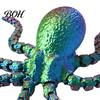 Desktop Decoration Ornament 3D Printed Octopus Sea Animal Fidget Toy, Flexible Articulated Tentacle Figurine, Eco Friendly PLA Statue with Movable