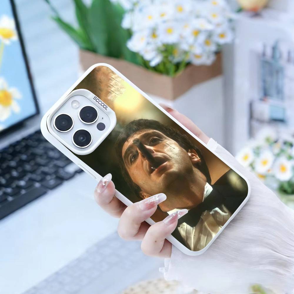 1983 Film S-Scarface Phone Case For iPhone 16,15,14,13,12,17,Pro,MAX White Matte Shockproof Cover