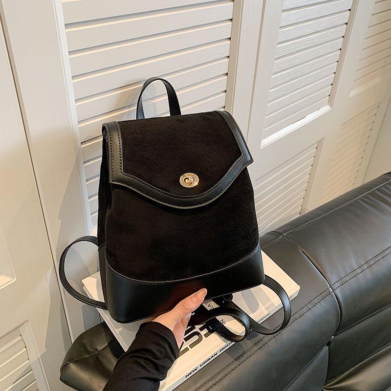 

Plush Large Capacity Crossbody Handbag Womens Shoulder Bag Underarm Casual Bag чорний