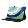 For Huawei MatePad Pro 12.2 (2024) Leather Case Card Holder Cloth Texture Tablet Stand Cover