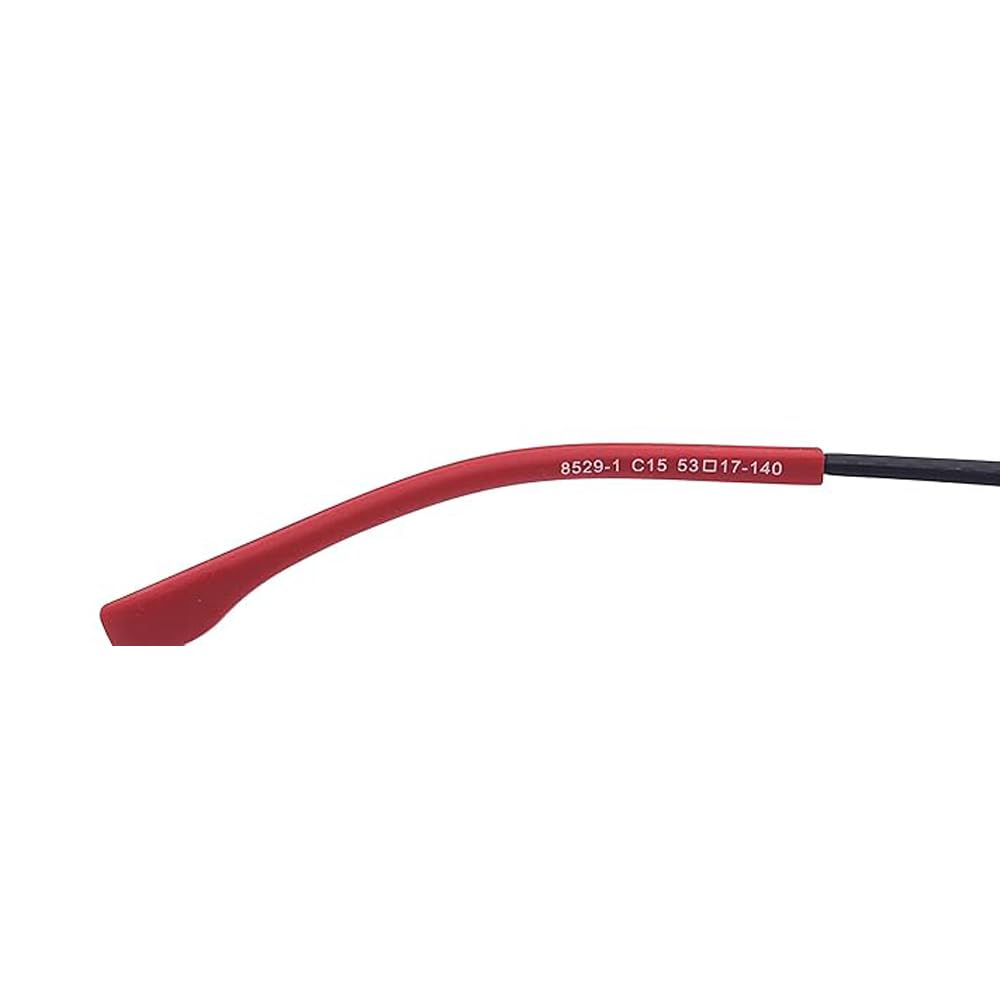 RSINC Rimless frame/eyeglass/Spectacle,  Black - Red 8529-1 C15 53-17-140 BR-3 N1 YH-GE8H-L88L