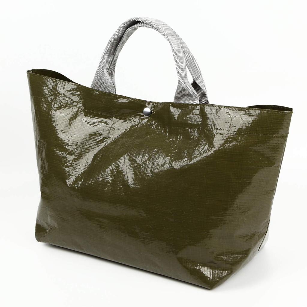 Marche Bag Tote Bag Marche Bag Hergestellt in Japan Inländisch Klar Weiß Grau [FLOWERS lab] ×