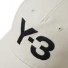 Y-3 Logo Detail Cotton Baseball Cap Men Caps White JP1144