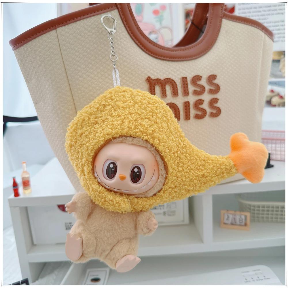 Til Labubu Wacky Mart Sød Dukke Outfit Sæt - Reje og Kartoffelchips Tøj Tegneserie Kostume Tilbehør til DIY Dukker